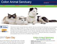 Tablet Screenshot of collonanimalsanctuary.com